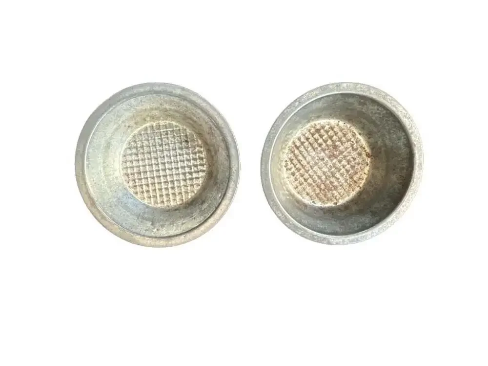 Set of 2 Mini 5” Vintage Ovenex Waffle Bottom Pie Pans